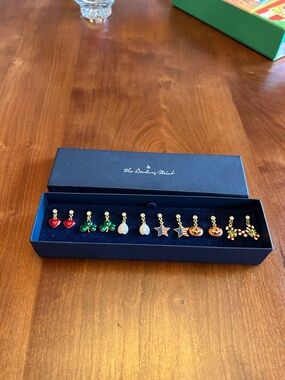 Danbury Mint Assorted Holiday and Seasonal Charm Earring Set